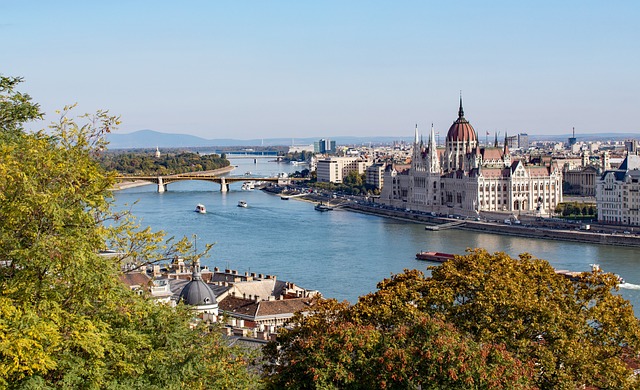 Budimpešta in reka Donava.